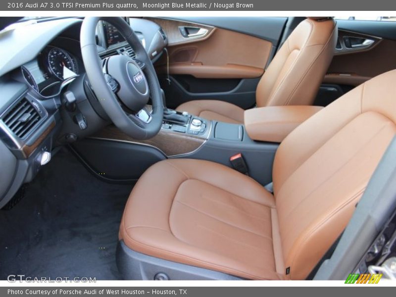 Moonlight Blue Metallic / Nougat Brown 2016 Audi A7 3.0 TFSI Premium Plus quattro