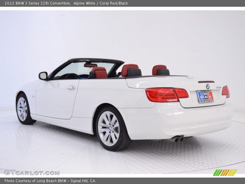 Alpine White / Coral Red/Black 2013 BMW 3 Series 328i Convertible