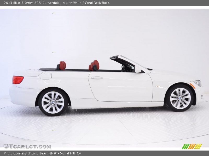 Alpine White / Coral Red/Black 2013 BMW 3 Series 328i Convertible