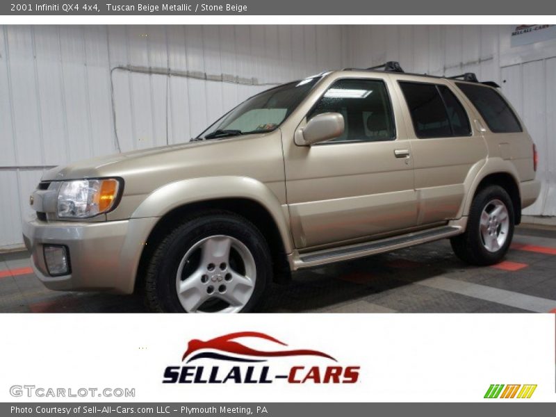Tuscan Beige Metallic / Stone Beige 2001 Infiniti QX4 4x4