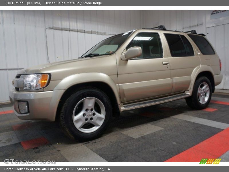 Tuscan Beige Metallic / Stone Beige 2001 Infiniti QX4 4x4