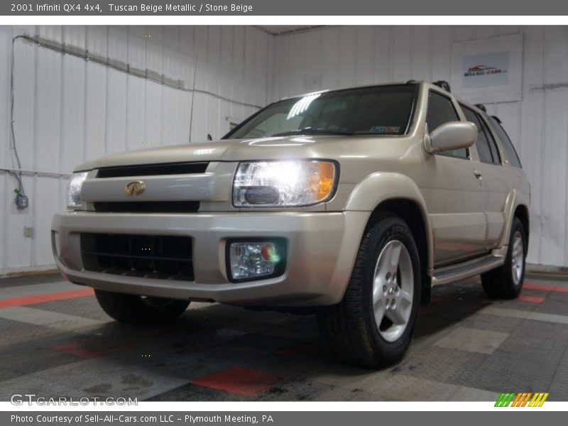 Tuscan Beige Metallic / Stone Beige 2001 Infiniti QX4 4x4