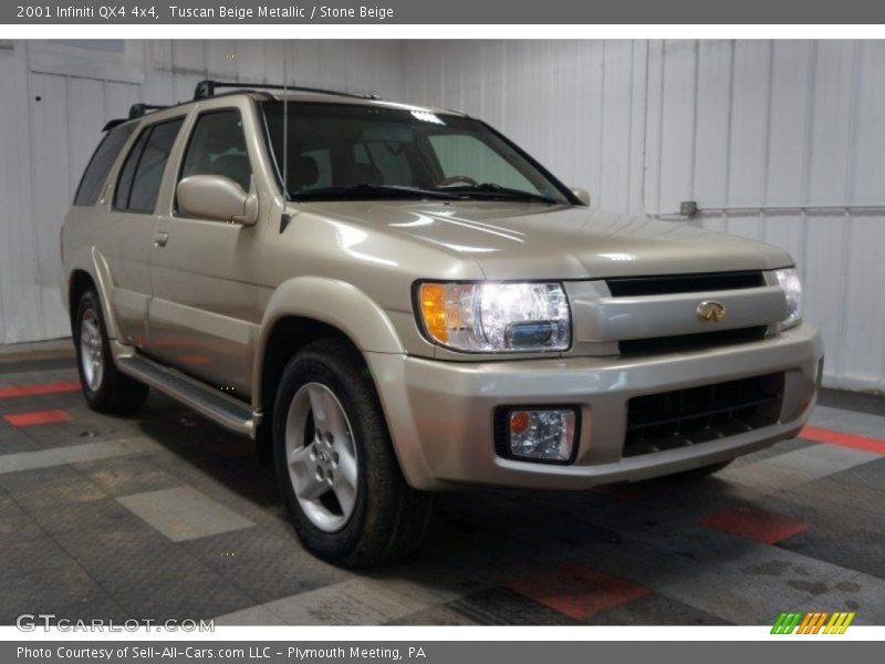Tuscan Beige Metallic / Stone Beige 2001 Infiniti QX4 4x4