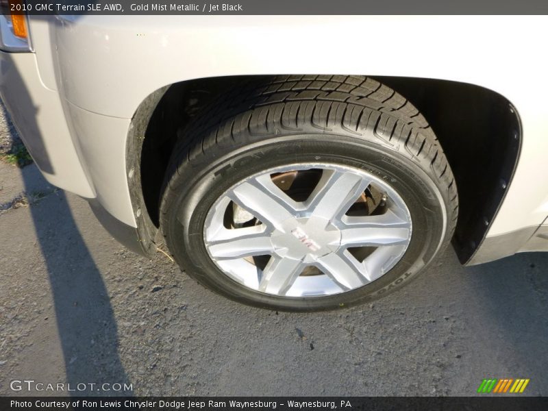 Gold Mist Metallic / Jet Black 2010 GMC Terrain SLE AWD
