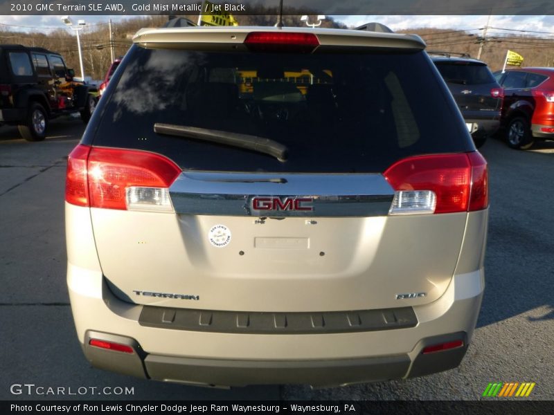 Gold Mist Metallic / Jet Black 2010 GMC Terrain SLE AWD