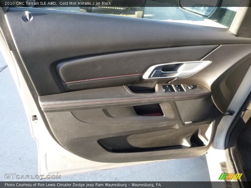 Gold Mist Metallic / Jet Black 2010 GMC Terrain SLE AWD