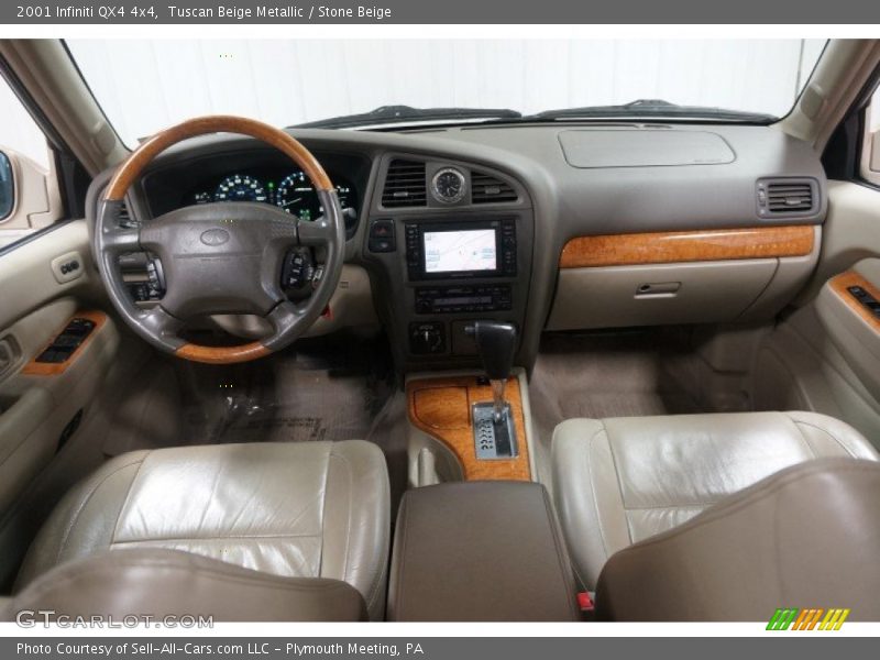 Tuscan Beige Metallic / Stone Beige 2001 Infiniti QX4 4x4