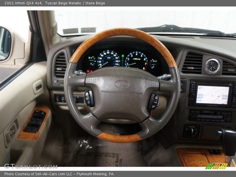 Tuscan Beige Metallic / Stone Beige 2001 Infiniti QX4 4x4