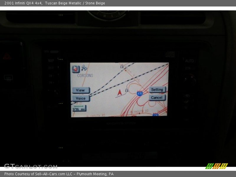 Tuscan Beige Metallic / Stone Beige 2001 Infiniti QX4 4x4