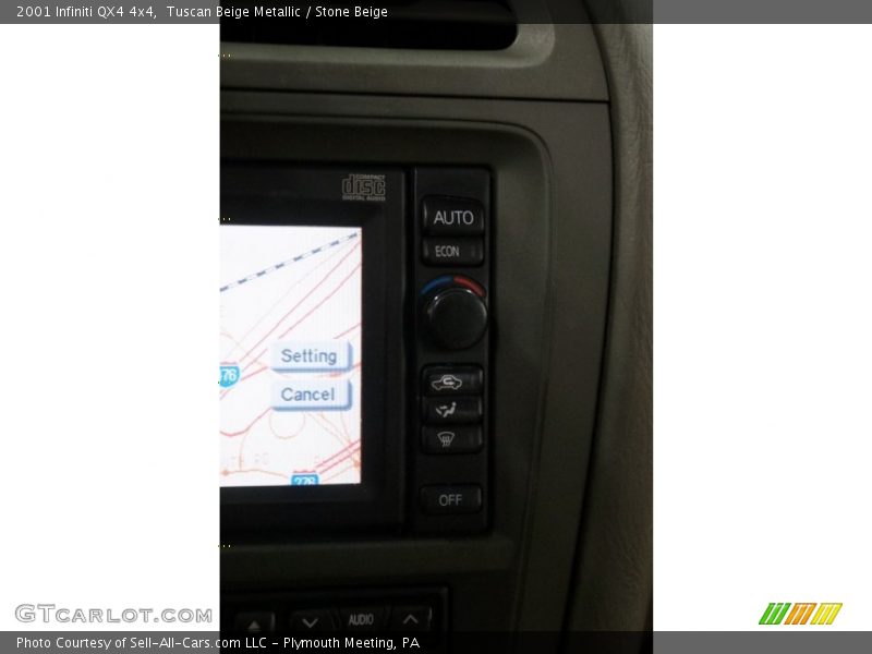 Tuscan Beige Metallic / Stone Beige 2001 Infiniti QX4 4x4