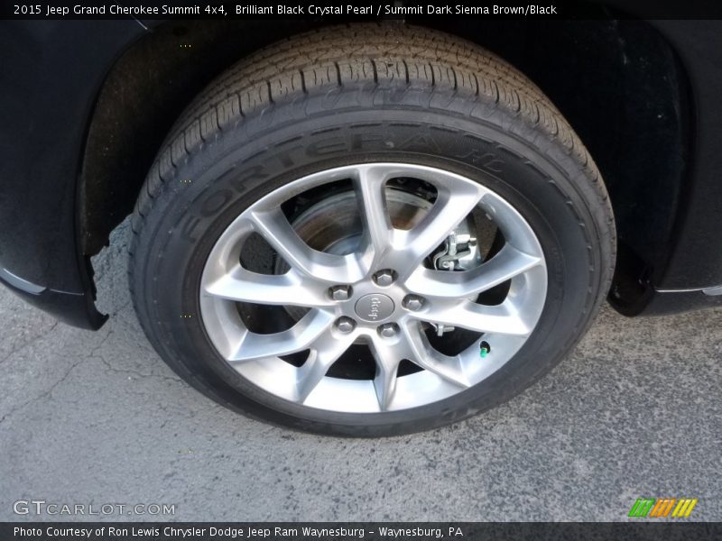 Brilliant Black Crystal Pearl / Summit Dark Sienna Brown/Black 2015 Jeep Grand Cherokee Summit 4x4