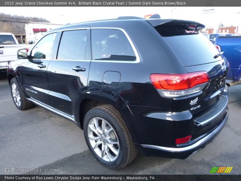 Brilliant Black Crystal Pearl / Summit Dark Sienna Brown/Black 2015 Jeep Grand Cherokee Summit 4x4