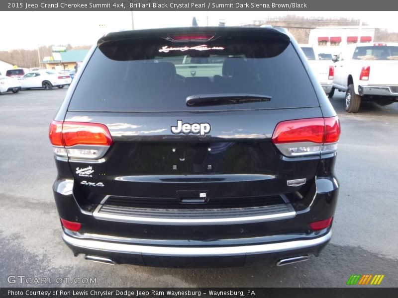 Brilliant Black Crystal Pearl / Summit Dark Sienna Brown/Black 2015 Jeep Grand Cherokee Summit 4x4