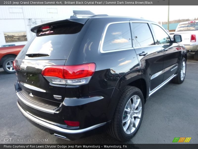 Brilliant Black Crystal Pearl / Summit Dark Sienna Brown/Black 2015 Jeep Grand Cherokee Summit 4x4