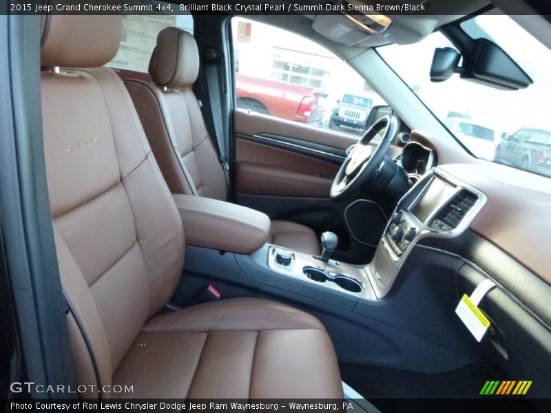 Brilliant Black Crystal Pearl / Summit Dark Sienna Brown/Black 2015 Jeep Grand Cherokee Summit 4x4