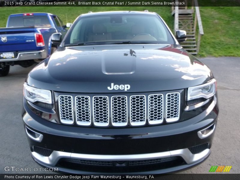 Brilliant Black Crystal Pearl / Summit Dark Sienna Brown/Black 2015 Jeep Grand Cherokee Summit 4x4