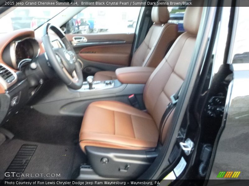 Brilliant Black Crystal Pearl / Summit Dark Sienna Brown/Black 2015 Jeep Grand Cherokee Summit 4x4