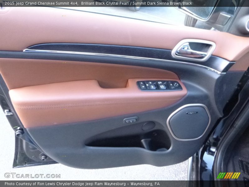 Brilliant Black Crystal Pearl / Summit Dark Sienna Brown/Black 2015 Jeep Grand Cherokee Summit 4x4
