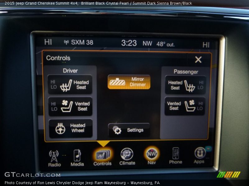 Brilliant Black Crystal Pearl / Summit Dark Sienna Brown/Black 2015 Jeep Grand Cherokee Summit 4x4