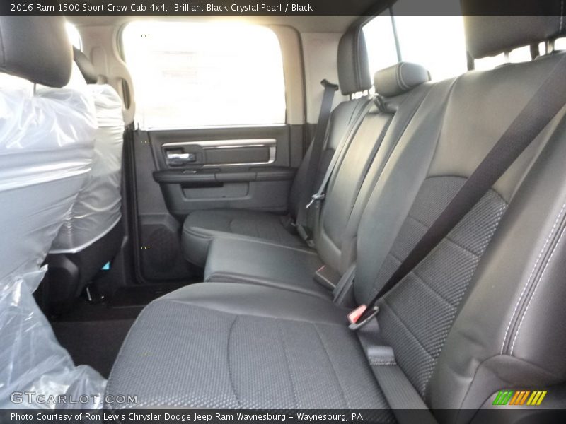 Brilliant Black Crystal Pearl / Black 2016 Ram 1500 Sport Crew Cab 4x4