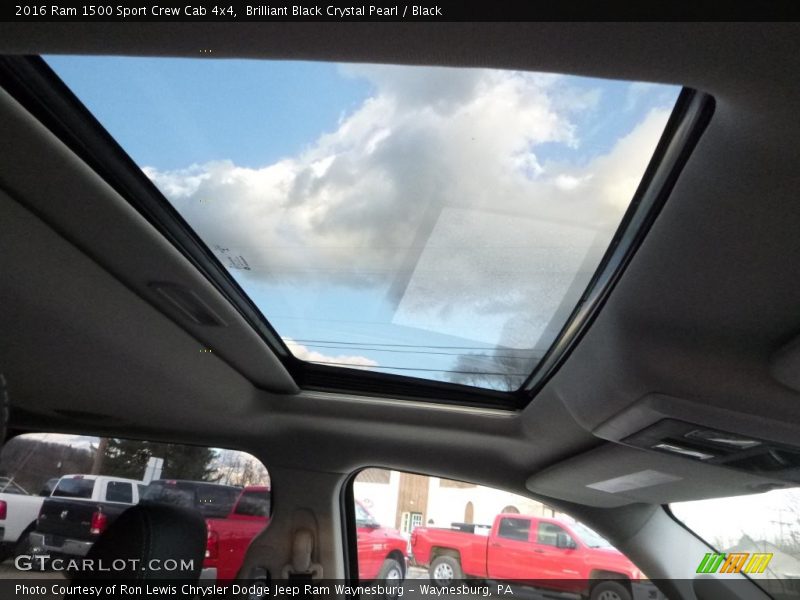 Brilliant Black Crystal Pearl / Black 2016 Ram 1500 Sport Crew Cab 4x4