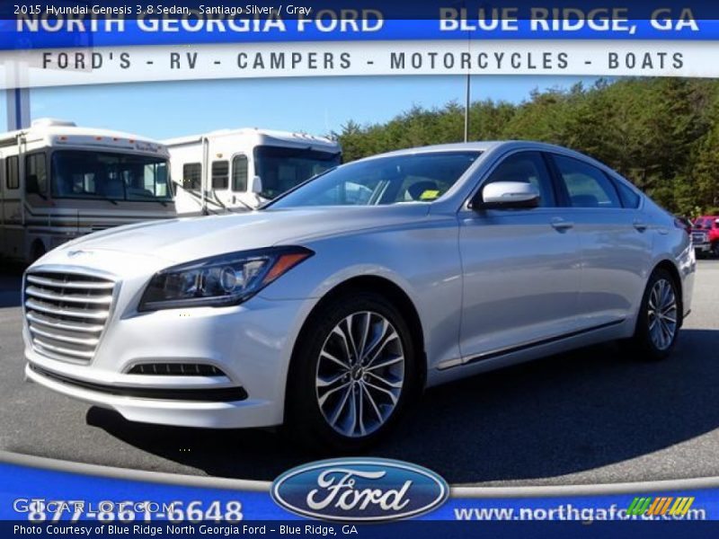 Santiago Silver / Gray 2015 Hyundai Genesis 3.8 Sedan