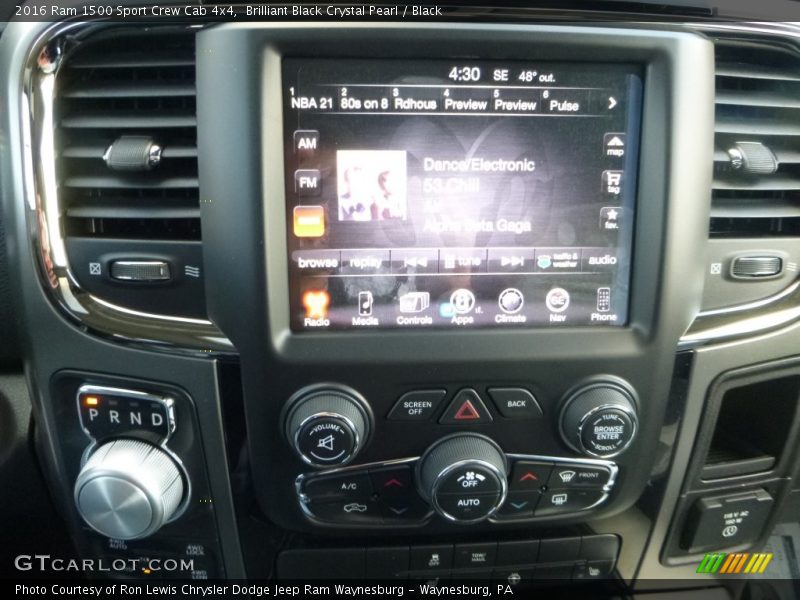 Brilliant Black Crystal Pearl / Black 2016 Ram 1500 Sport Crew Cab 4x4