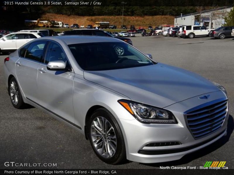 Santiago Silver / Gray 2015 Hyundai Genesis 3.8 Sedan