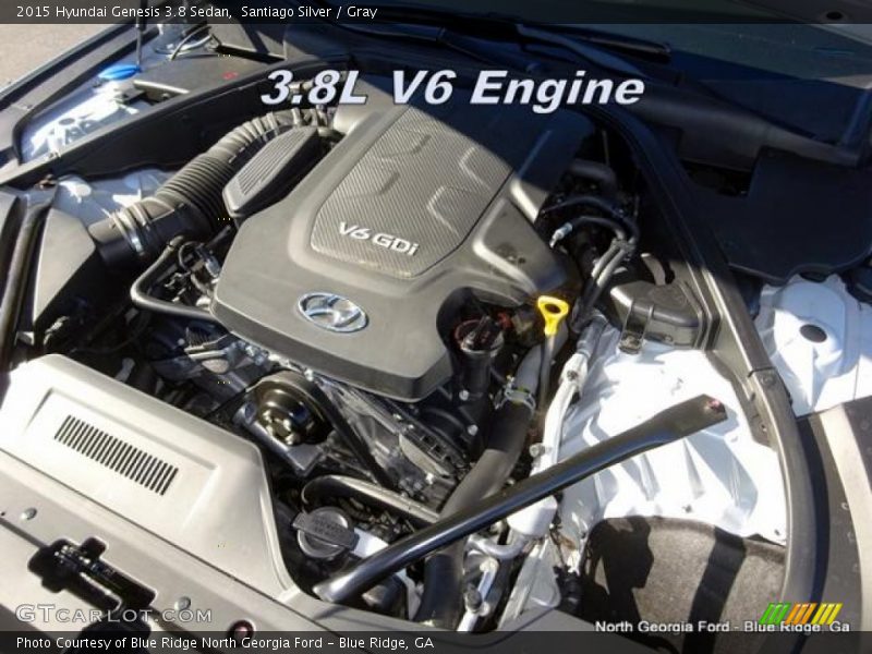 Santiago Silver / Gray 2015 Hyundai Genesis 3.8 Sedan