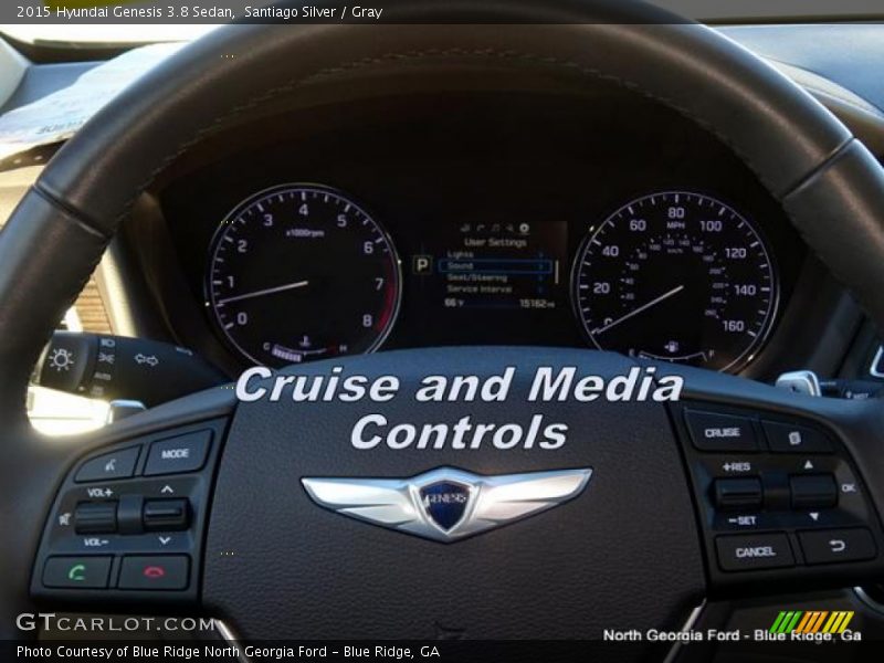 Santiago Silver / Gray 2015 Hyundai Genesis 3.8 Sedan
