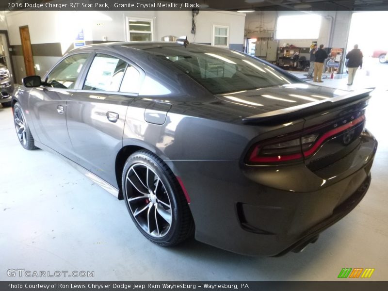 Granite Crystal Metallic / Black 2016 Dodge Charger R/T Scat Pack