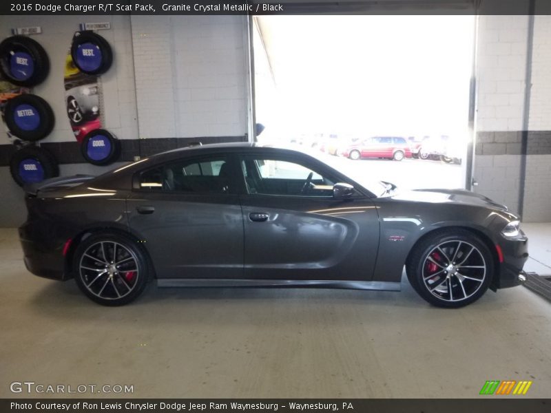 Granite Crystal Metallic / Black 2016 Dodge Charger R/T Scat Pack