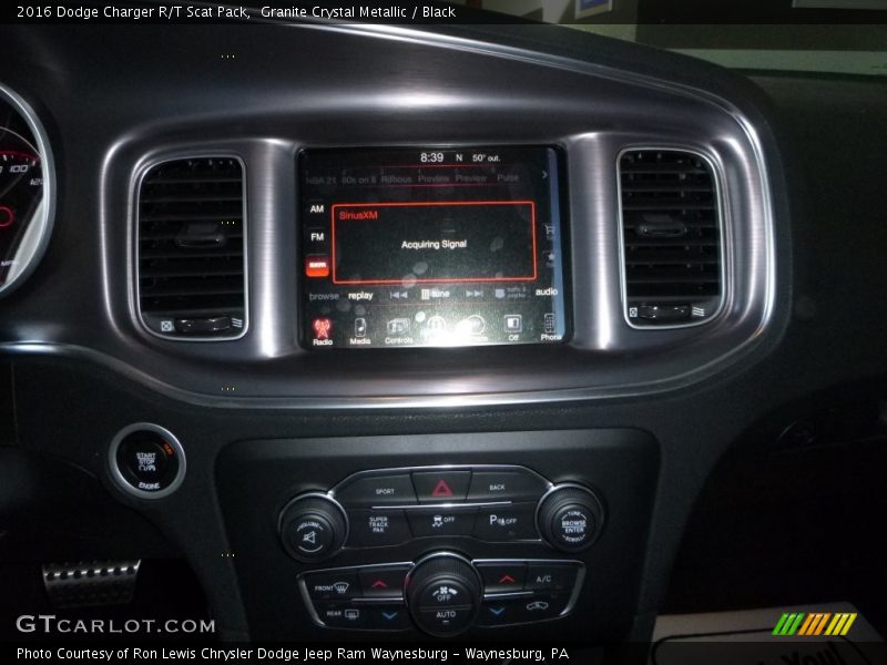 Granite Crystal Metallic / Black 2016 Dodge Charger R/T Scat Pack