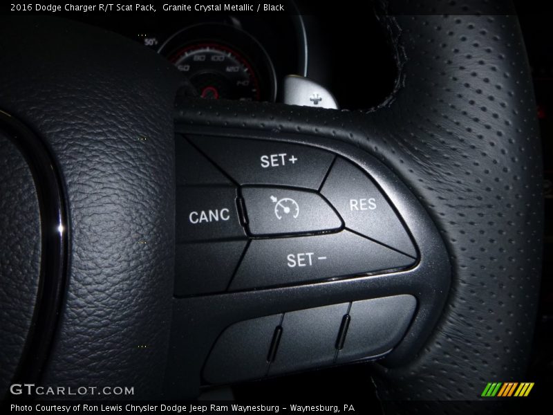 Granite Crystal Metallic / Black 2016 Dodge Charger R/T Scat Pack