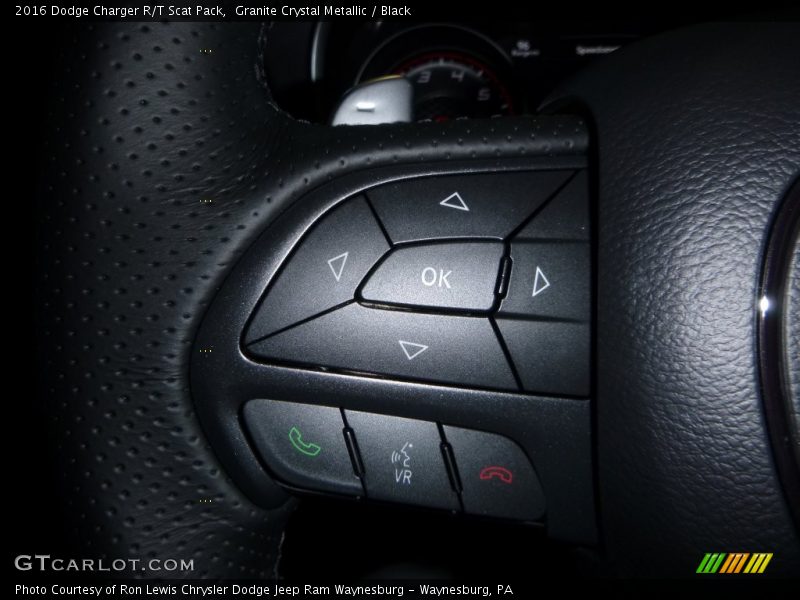 Granite Crystal Metallic / Black 2016 Dodge Charger R/T Scat Pack