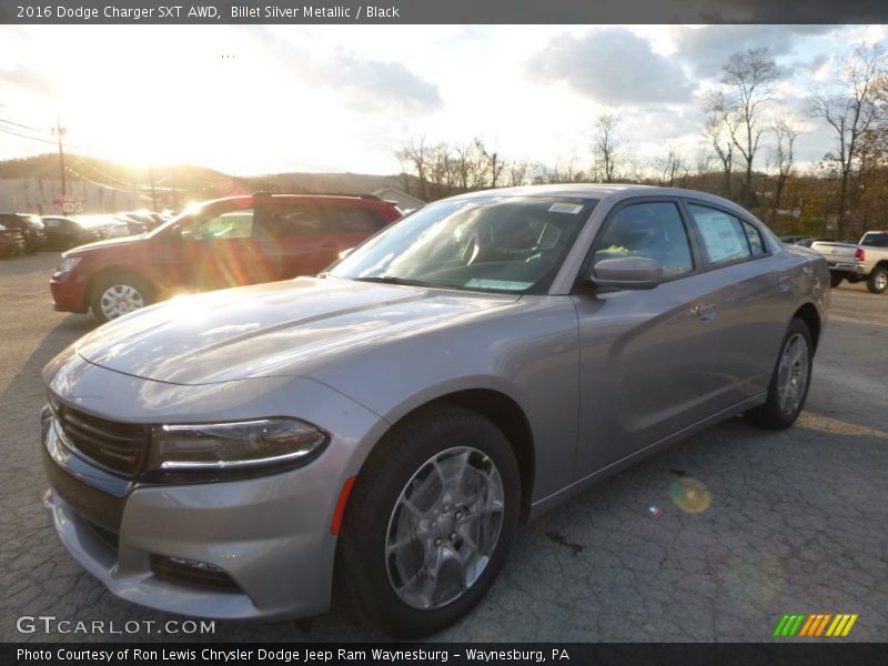 Billet Silver Metallic / Black 2016 Dodge Charger SXT AWD