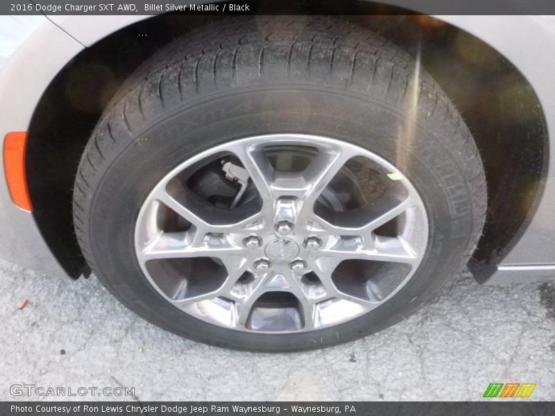 Billet Silver Metallic / Black 2016 Dodge Charger SXT AWD