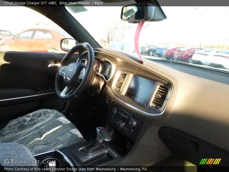 Billet Silver Metallic / Black 2016 Dodge Charger SXT AWD