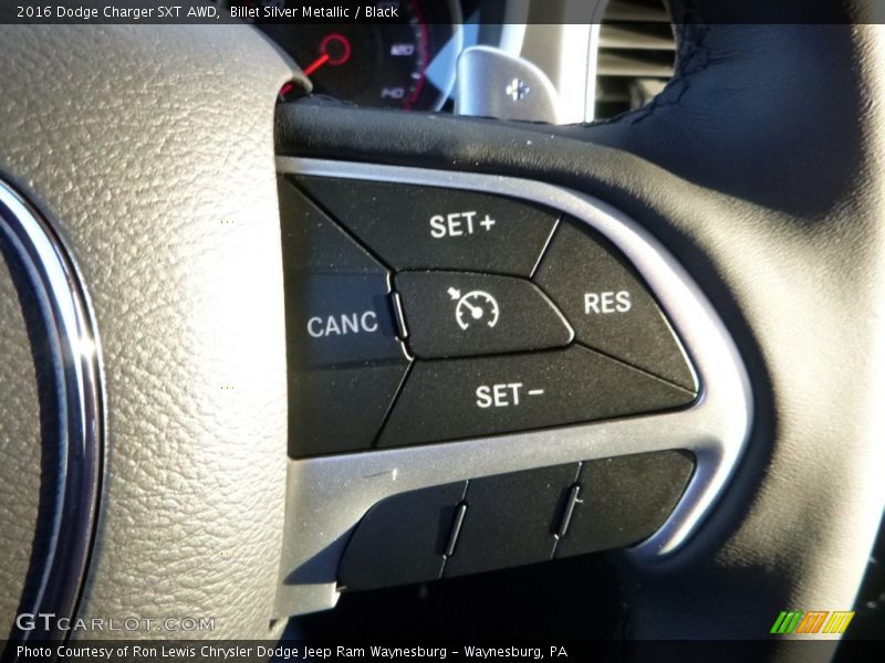 Billet Silver Metallic / Black 2016 Dodge Charger SXT AWD