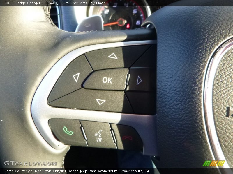 Billet Silver Metallic / Black 2016 Dodge Charger SXT AWD