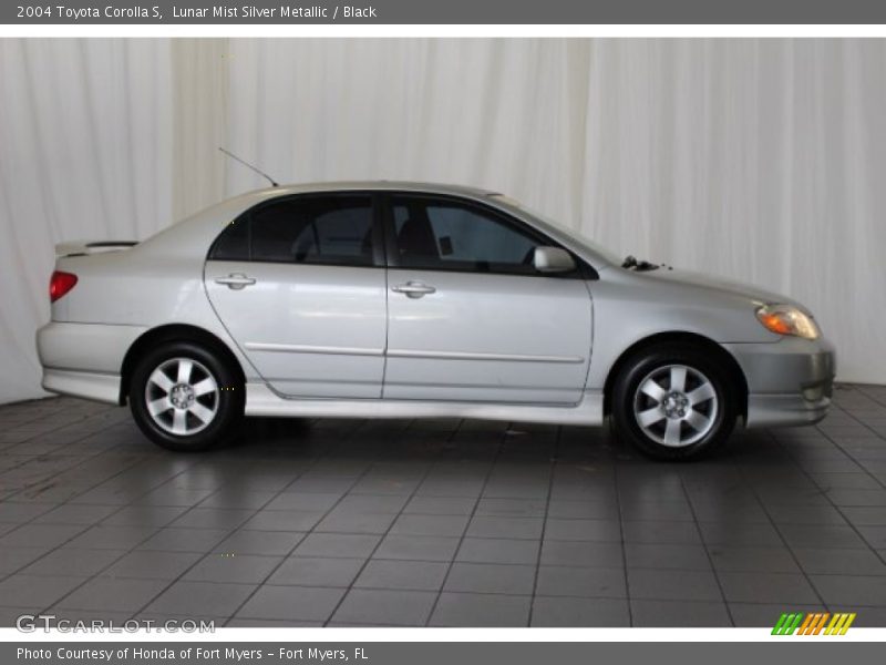 Lunar Mist Silver Metallic / Black 2004 Toyota Corolla S