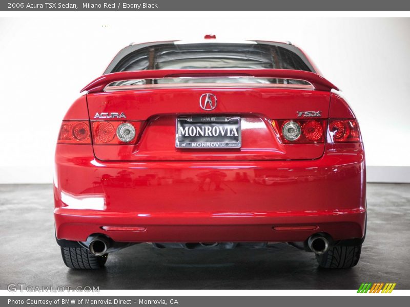 Milano Red / Ebony Black 2006 Acura TSX Sedan