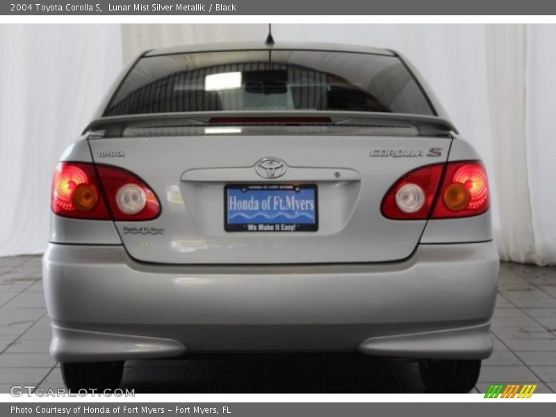 Lunar Mist Silver Metallic / Black 2004 Toyota Corolla S