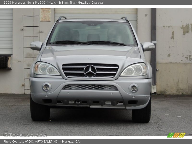 Brilliant Silver Metallic / Charcoal 2003 Mercedes-Benz ML 500 4Matic