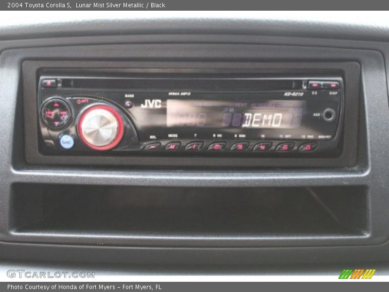 Lunar Mist Silver Metallic / Black 2004 Toyota Corolla S
