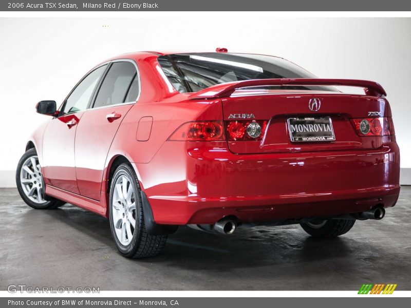 Milano Red / Ebony Black 2006 Acura TSX Sedan