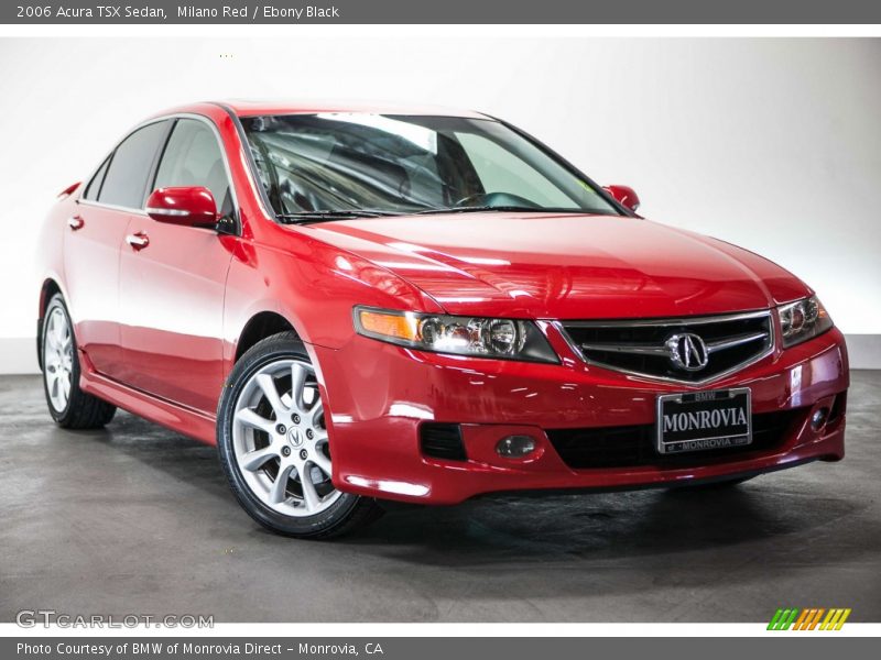 Milano Red / Ebony Black 2006 Acura TSX Sedan