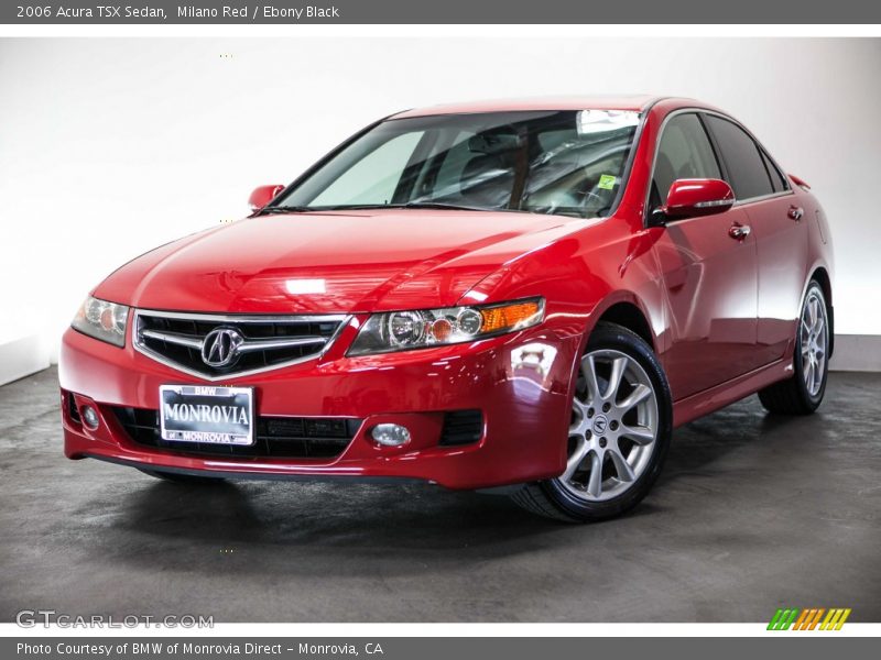 Milano Red / Ebony Black 2006 Acura TSX Sedan