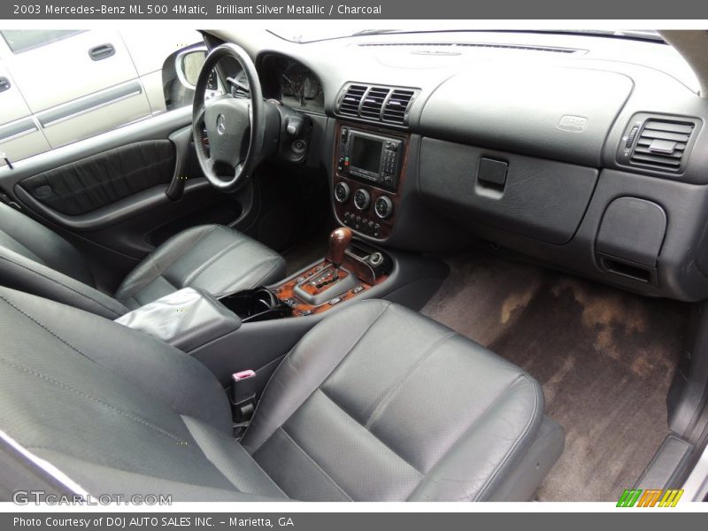 Brilliant Silver Metallic / Charcoal 2003 Mercedes-Benz ML 500 4Matic