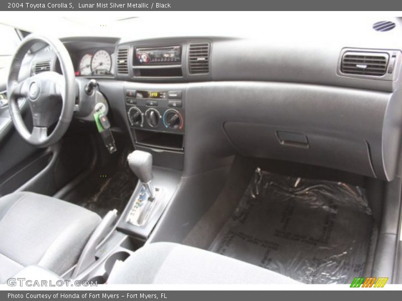 Lunar Mist Silver Metallic / Black 2004 Toyota Corolla S